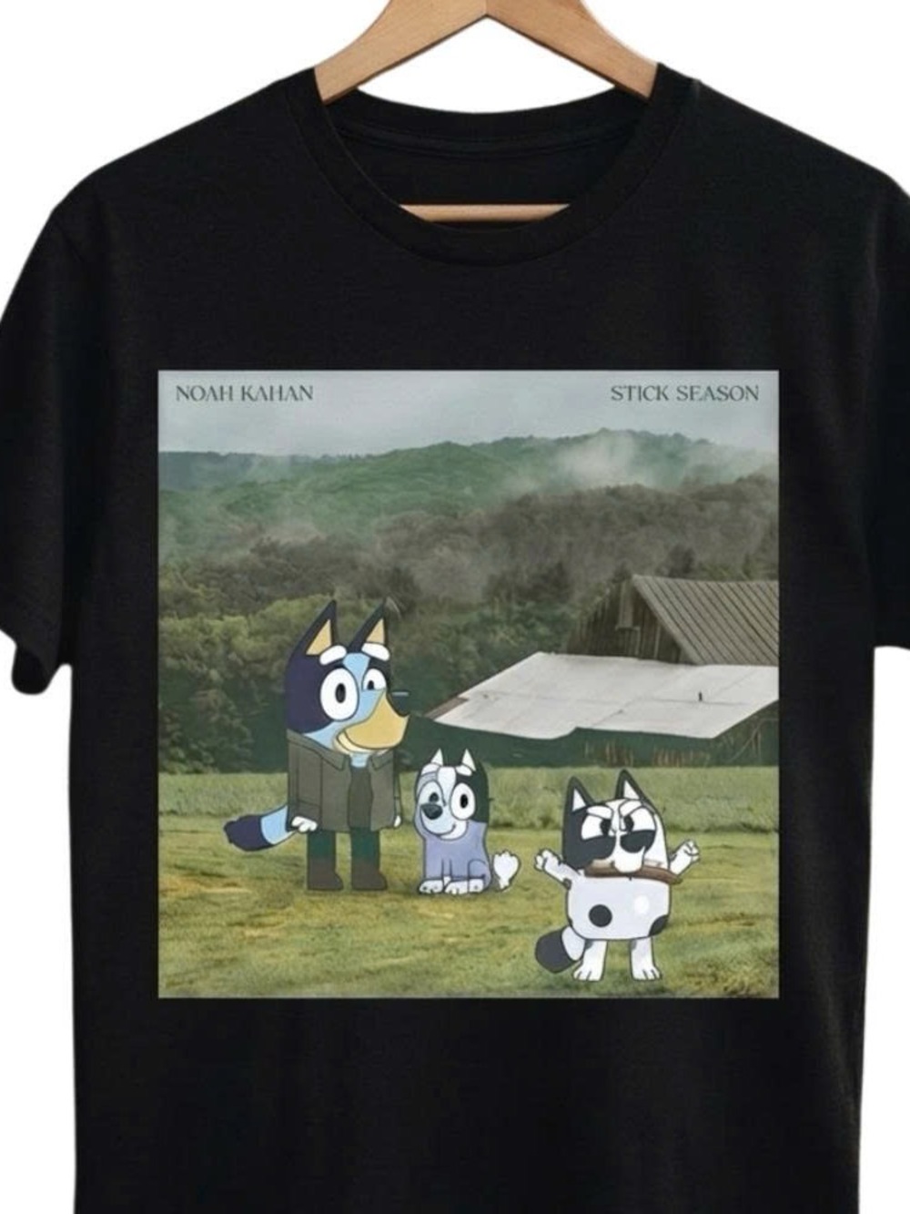 Noah Kahan Stick Season Bluey T-Shirt